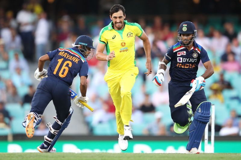 Shikhar Dhawan (R) and Mayank Agarwal (L) put on an average opening stand of 45.67 in the ODI series