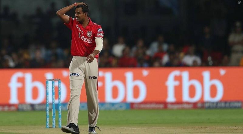 Natarajan picked up 2 wickets in 6 games for KXIP in IPL 2017