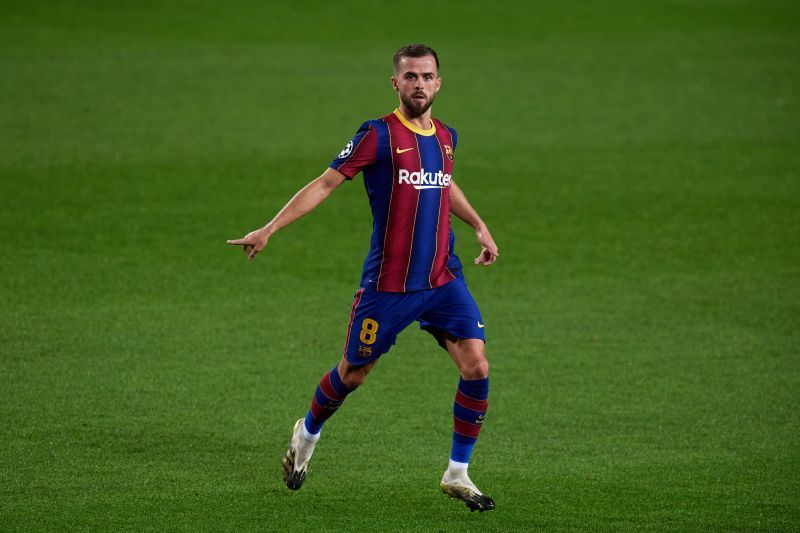 Miralem Pjanic is frustrated with the lack of playing time at Barcelona