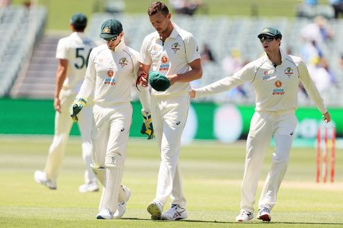 Tim Paine can always be seen in the bowlers' ears