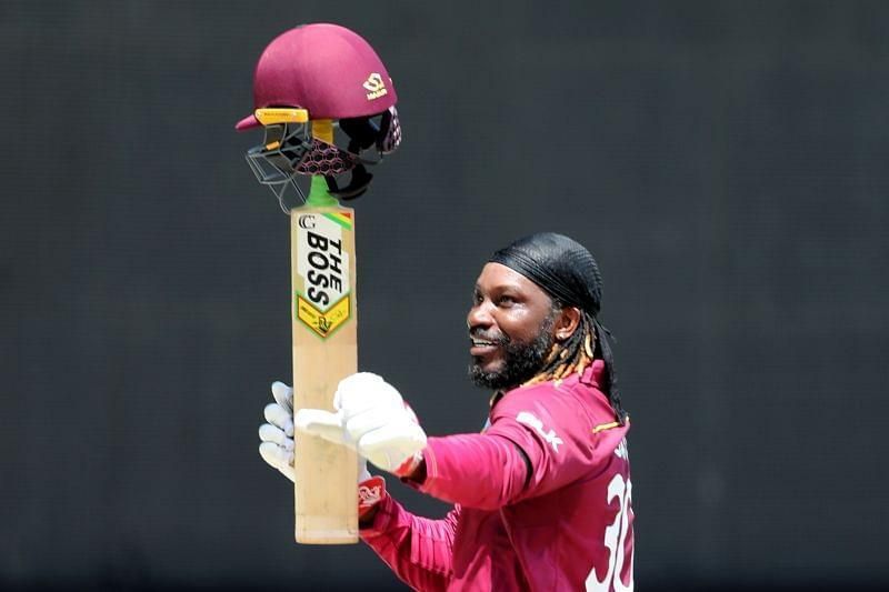 Chris Gayle has scored more than 1000 runs in T20I cricket in the last ten years