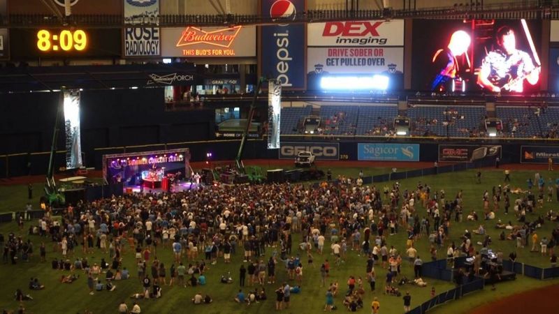 The Fray performing at Tropicana Field