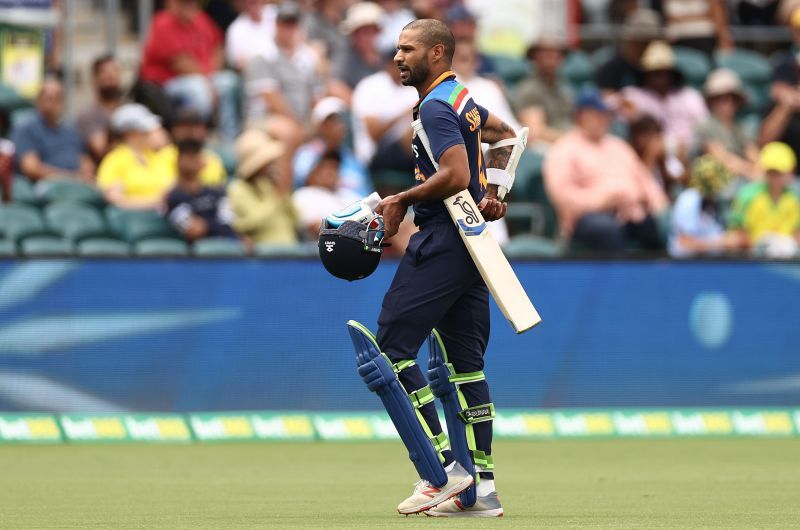 Shikhar Dhawan managed to score just a solitary run in the first T20I against Australia