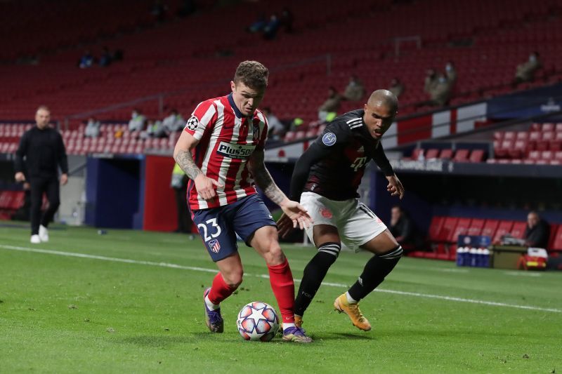 Kieran Trippier (L) of Atletico de Madrid has been linked with Manchester United