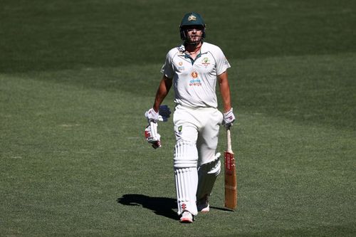 Joe Burns lost his wicket to Jasprit Bumrah in the 17th over.