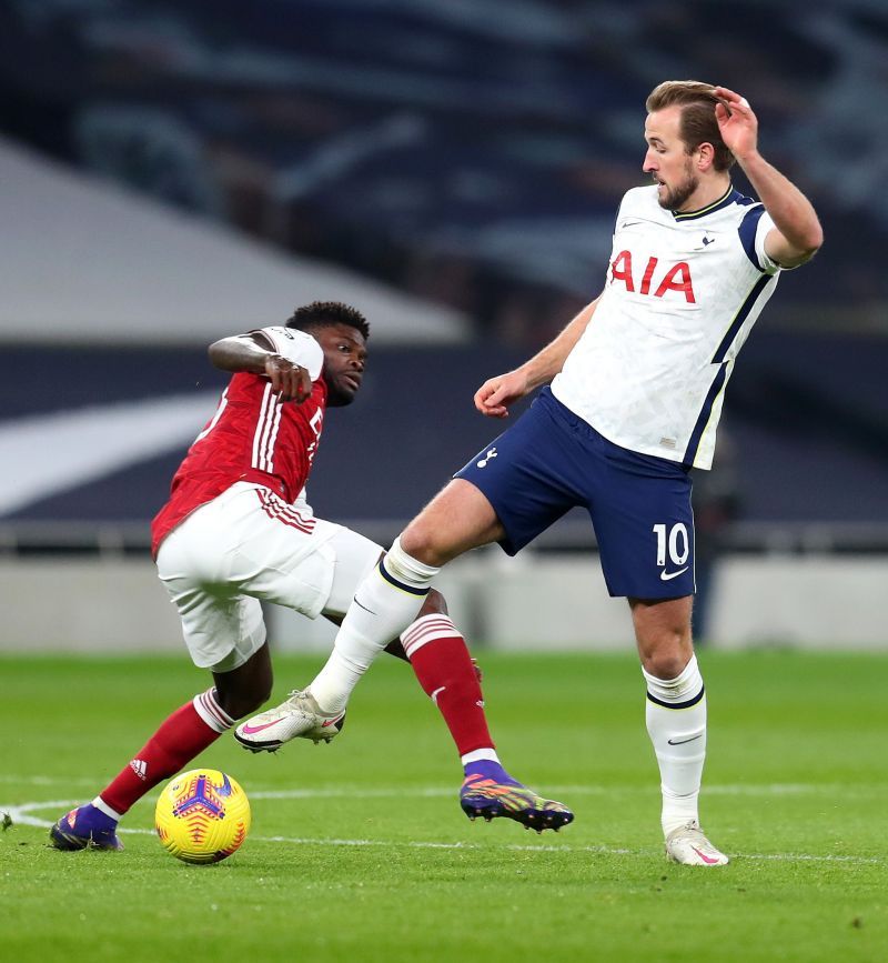 Thomas Partey returned to Premier League action for Arsenal against Spurs.