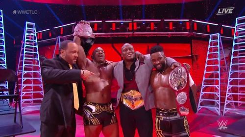 Cedric Alexander and Shelton Benjamin defeated the New Day at WWE TLC to become the new RAW Tag Team Champions.