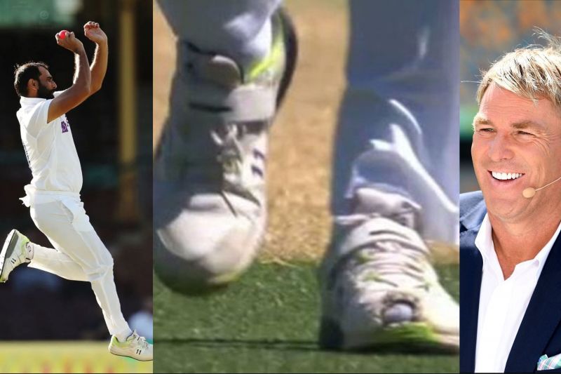 Shane Warne explained the reason why Mohammed Shami bowled with a torn left shoe