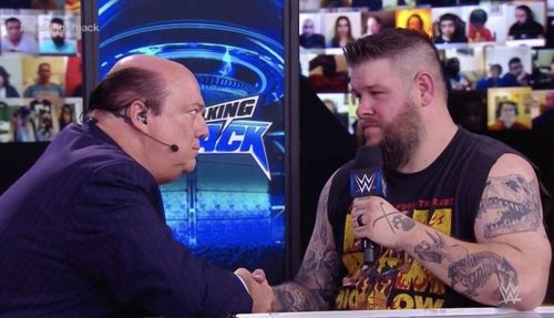 Paul Heyman and Kevin Owens