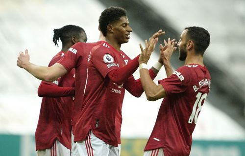 Marcus Rashford and Bruno Fernandes