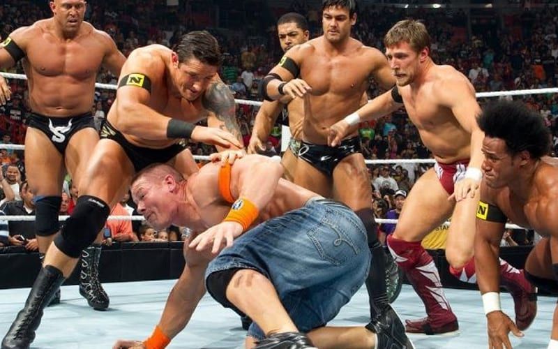Nexus invades RAW and attacks John Cena