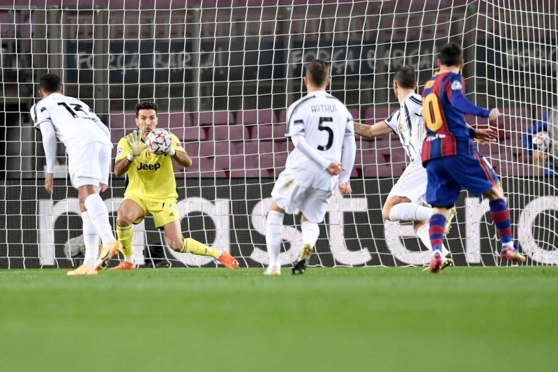 Buffon was in top form against Barcelona, making seven saves in all!