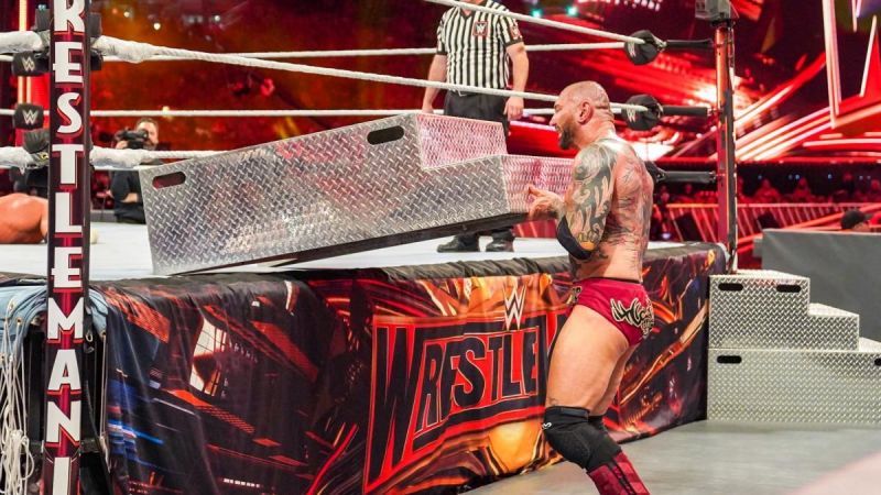 Batista at WrestleMania 35.