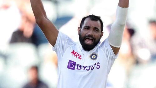 Mohammed Shami was injured after being hit by a Pat Cummins bouncer.