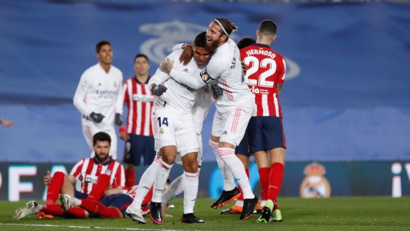 Real Madrid defeated Atletico Madrid in the Madrid derby