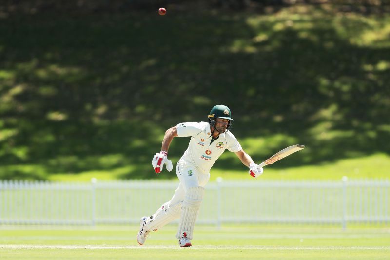 Joe Burns batting against India A in the first tour game