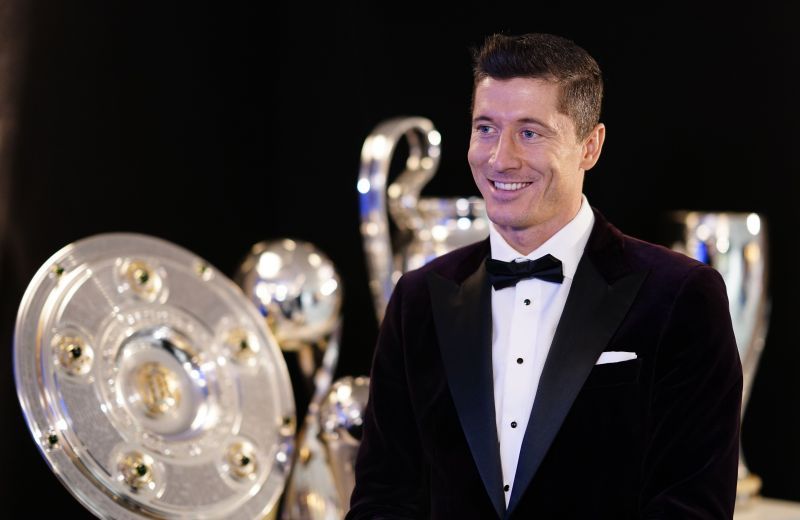 Robert Lewandowski of FC Bayern Muenchen