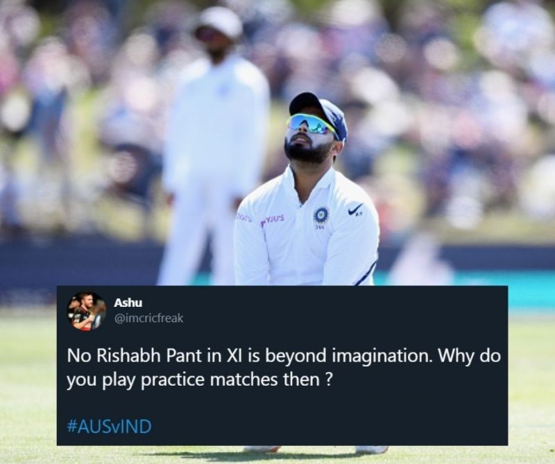 Rishabh Pant failed to make the playing 11 for the first Test