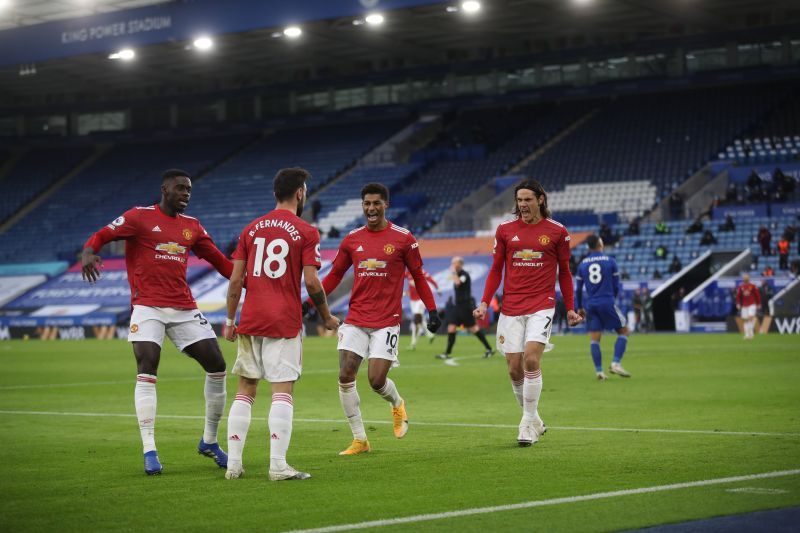 Manchester United played a 2-2 draw with Leicester City