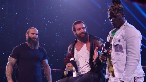 Jaxson Ryker (L), Elias (C) and R-Truth (R)