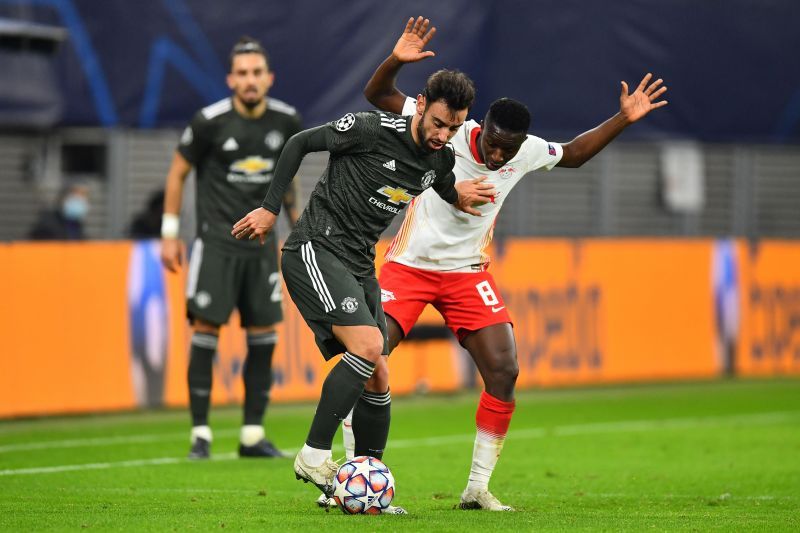 Bruno Fernandes could not inspire United to a win against Leipzig