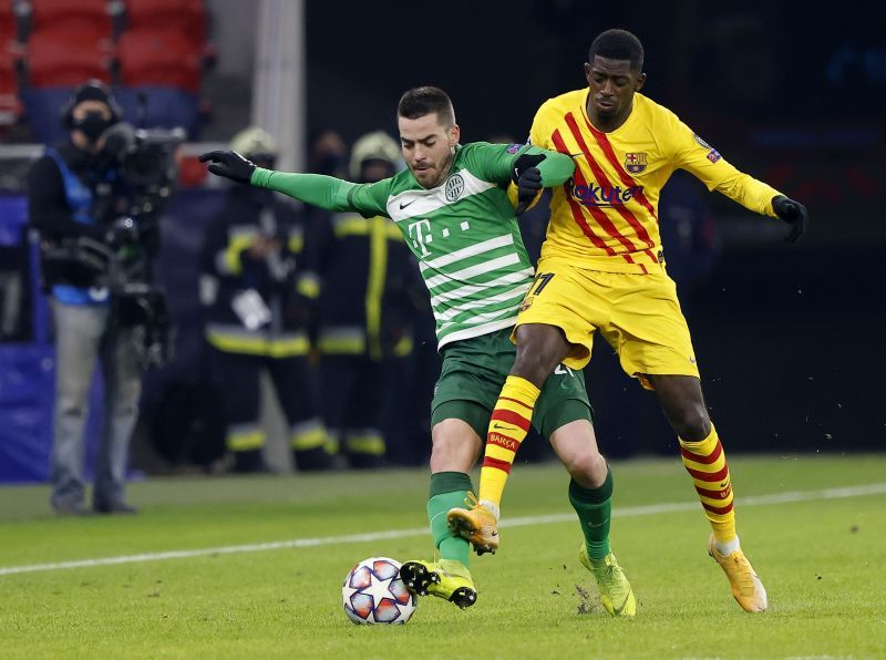 Ferencvaros struggled against Barcelona