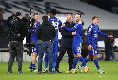 Leicester picked up a major win over Tottenham in North London today.