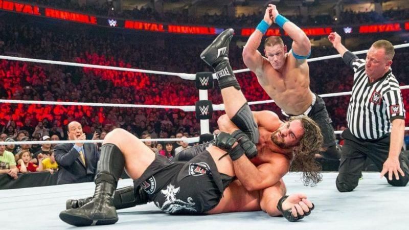 Royal Rumble 2015 में जॉन सीना vs ब्रॉक लैसनर vs सैथ राॅलिंस का शानदार मैच देखने को मिला था