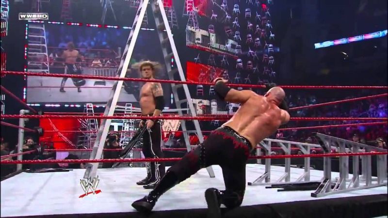 Kane and Edge during the fatal-4-way match at TLC 2010