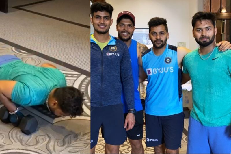 Rishabh Pant was spotted working hard before the ICC World Test Championship series against Australia