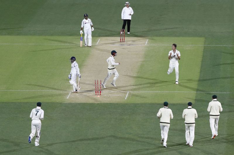 Prithvi Shaw walks back after being bowled for a duck in the first innings