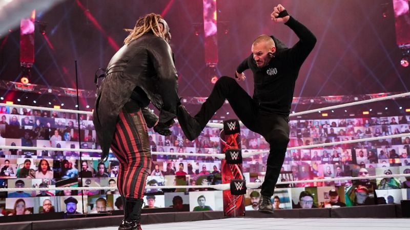 Randy Orton and The Fiend in action