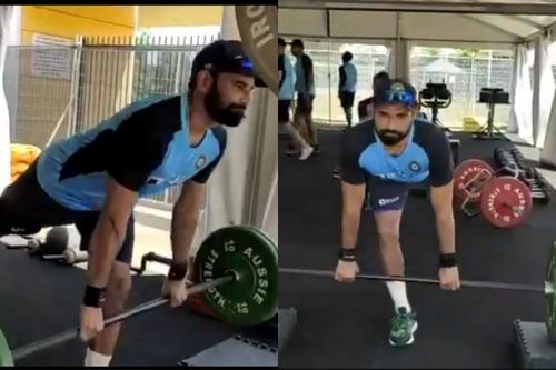 Mohammed Shami worked on his lower limbs ahead of the 3rd ODI against Australia