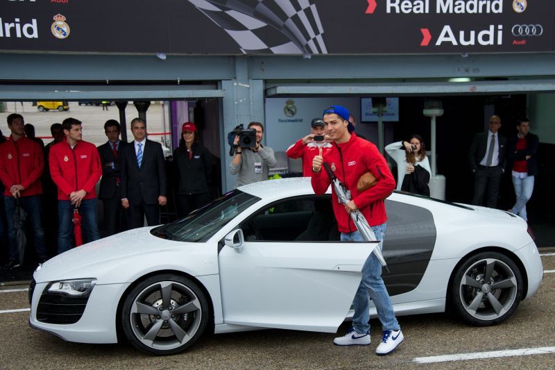 Real Madrid Players Receive New Audi Cars in Madrid