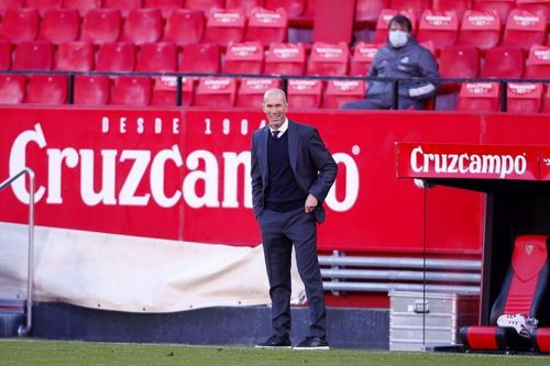 Real Madrid manager Zinedine Zidane