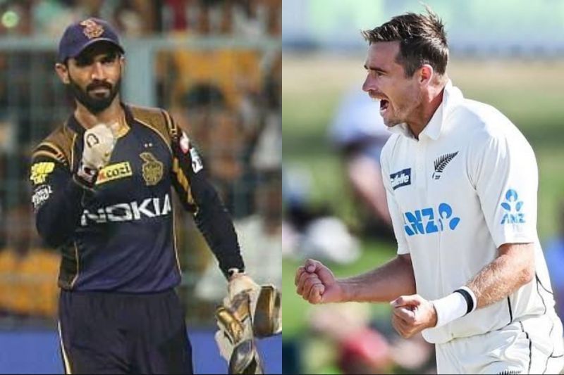 Dinesh Karthik congratulated Tim Southee on Instagram
