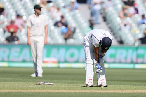 Mohammed Shami was struck a blow on his bowling arm in the Adelaide Test