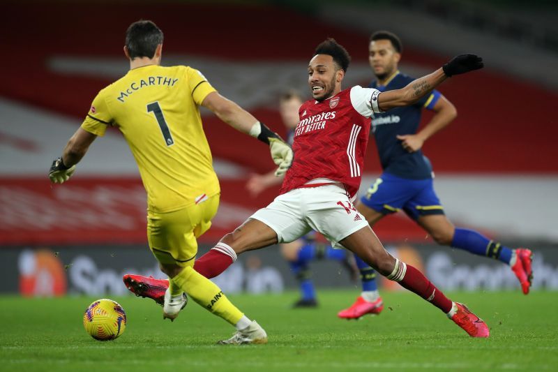 Pierre-Emerick Aubameyang scored the equaliser against Southampton.