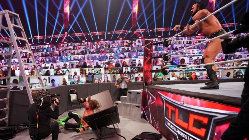 AJ Styles takes a brutal fall in the WWE TLC match