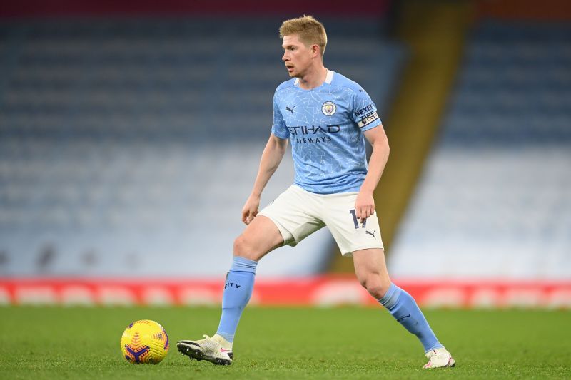 De Bruyne in action for City