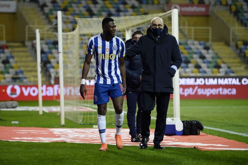 Chancel Mbemba was injured in Porto's cup game against Benfica.