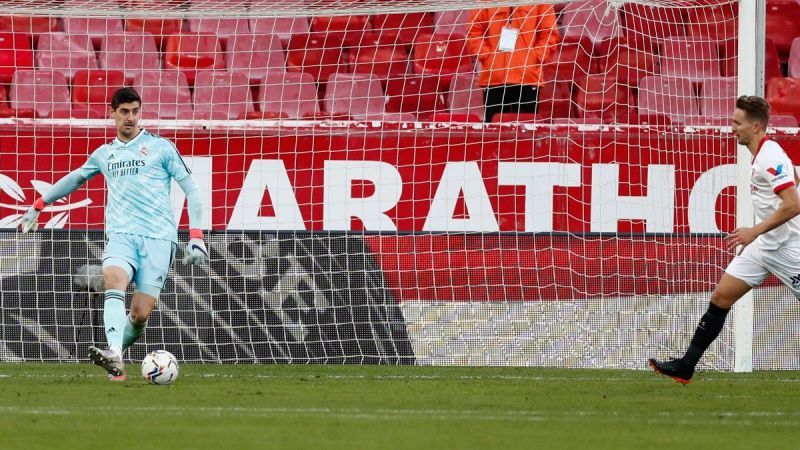 Courtois picked up his fourth clean sheet from 12 games