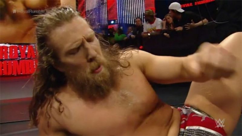 Daniel Bryan's reaction to being eliminated in 2015