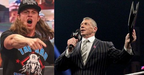 Matt Riddle and Vince McMahon.