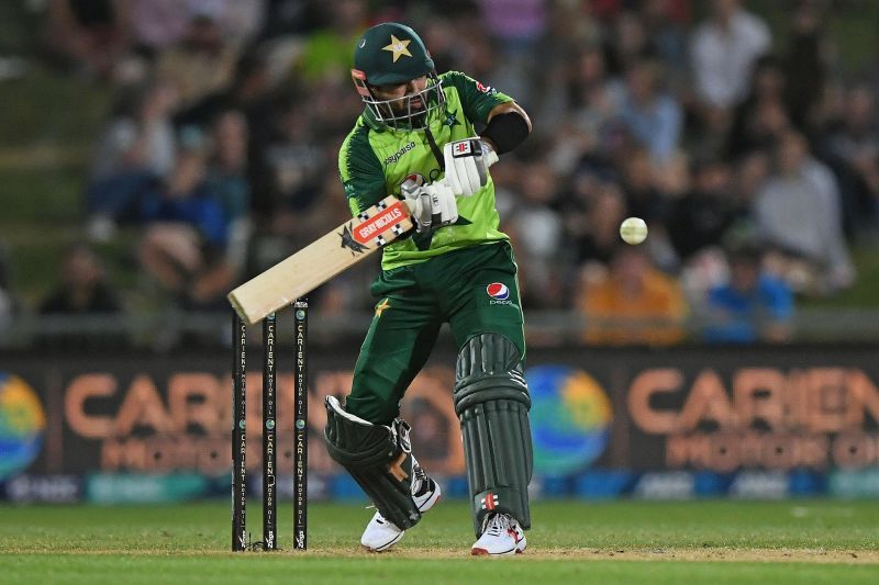 Mohammad Rizwan en route to his highest T20I score on Tuesday