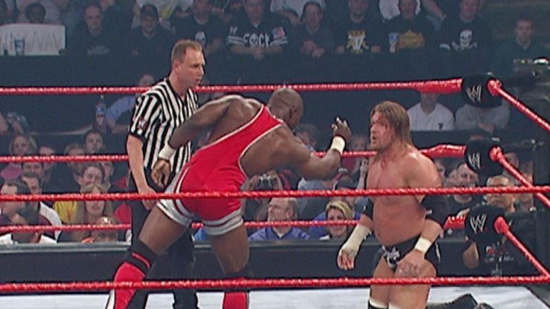 Shelton Benjamin and Triple H.