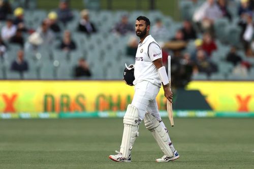 Cheteshwar Pujara fought hard for his 43