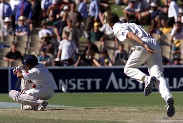 Sachin Tendulkar&#039;s infamous &#039;shoulder before wicket&#039; dismissal