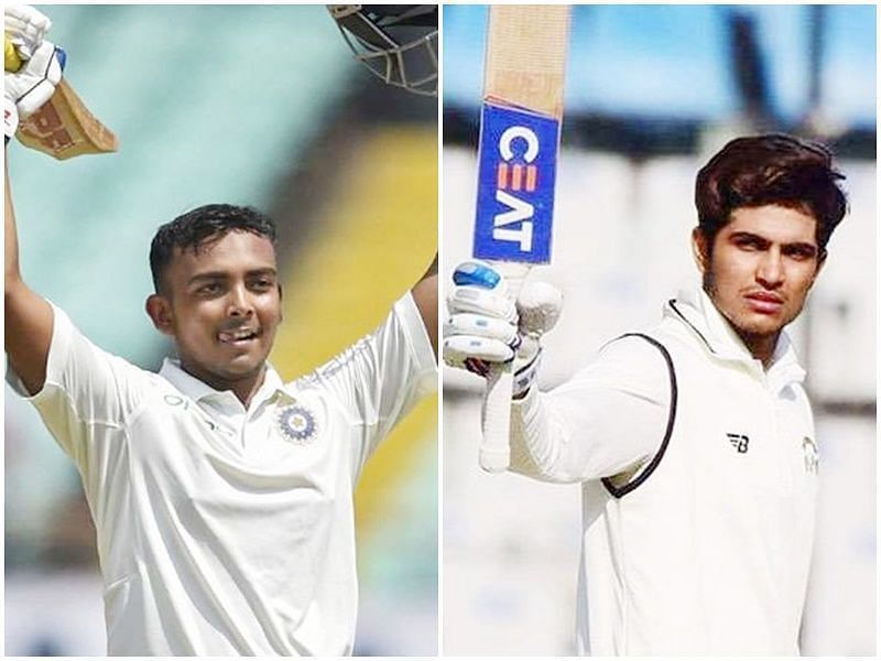 Prithvi Shaw and Shubman Gill