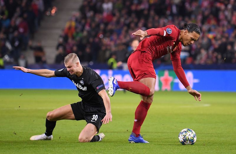 Erling Haaland faced off against Virgil van Dijk in the 2019-20 UEFA Champions League.